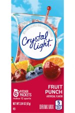 Crystal Light Fruit Punch Sugar Free Drink Mix Caffeine Free 6 Packets 57g MHD 05/04/2027