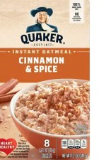 Quaker Instant Oatmeal, Cinnamon Spice 8x43g = 344g - MHD 02/05/2026