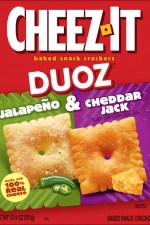 Cheez-It White DUOZ Jalapeno and Cheddar Jack Baked Snack Crackers - 351g MHD 26/12/2025