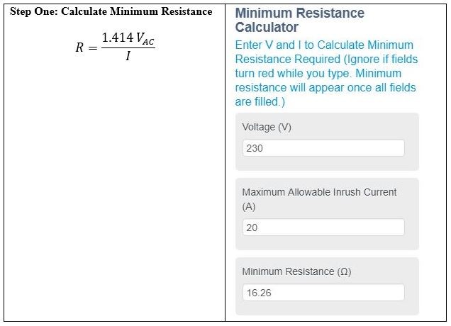 Inrush Current Calculators And How To Select An Inrush
