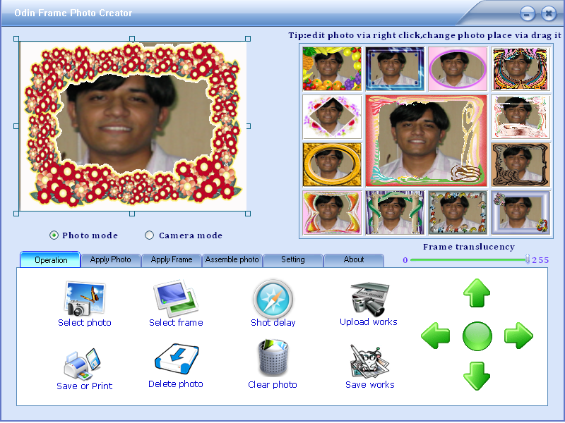 Odin Photo Frame Creator