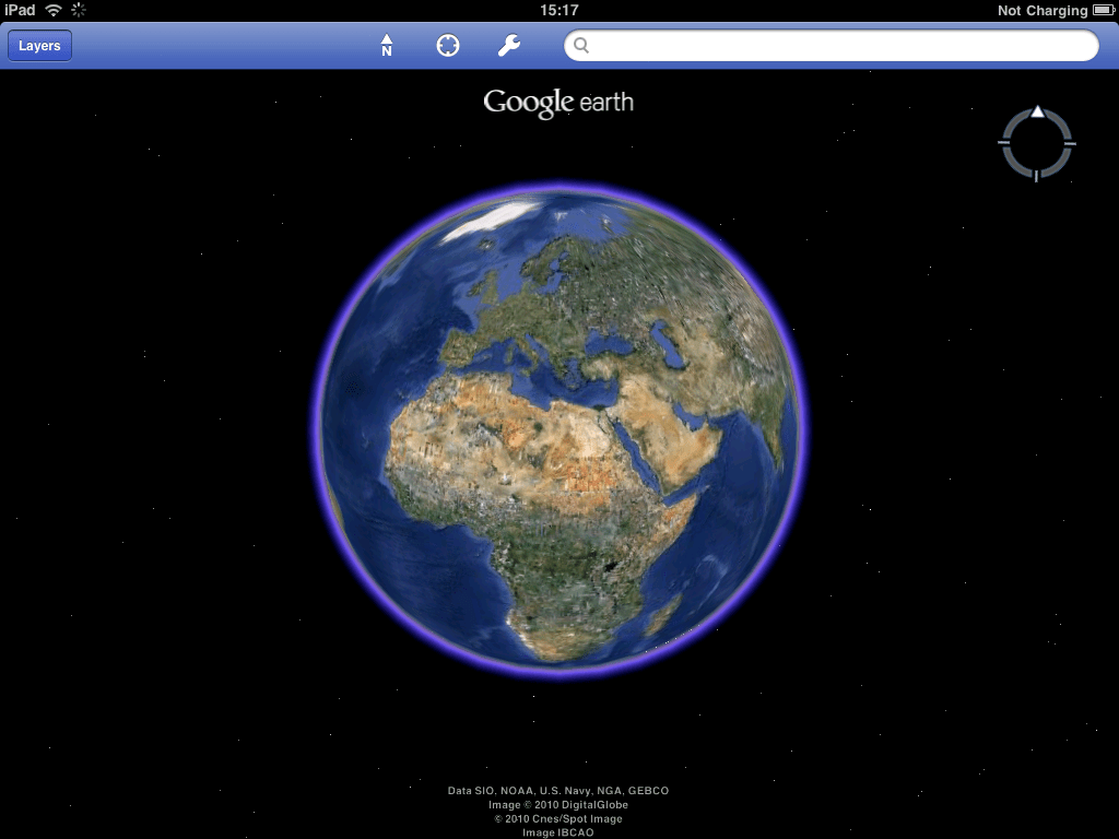 Google Earth iPad