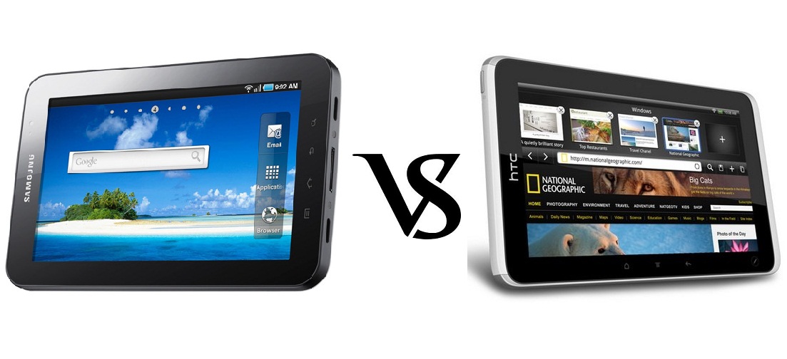 Samsung Galaxy Tab vs HTC Flyer