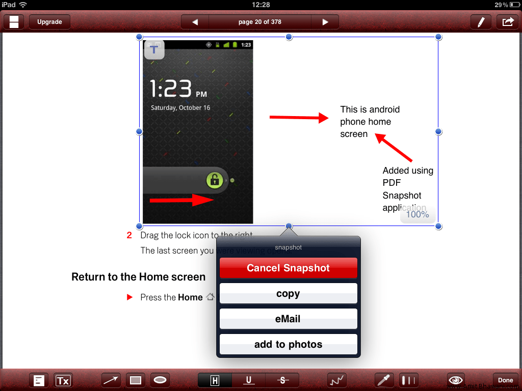 PDF Screen Shot Capture