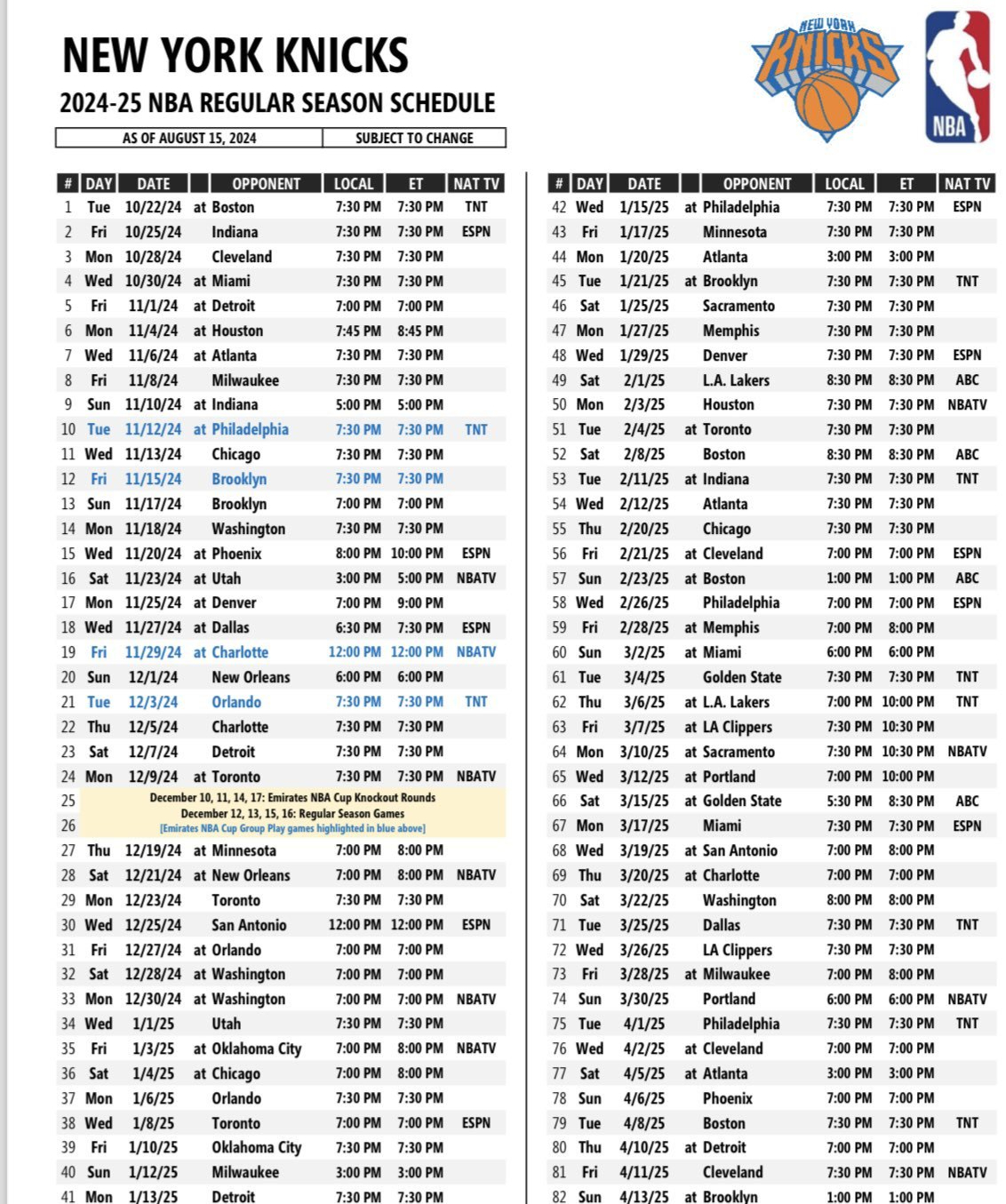 Knicks Game Time Your Ultimate Guide Knicks Schedule 