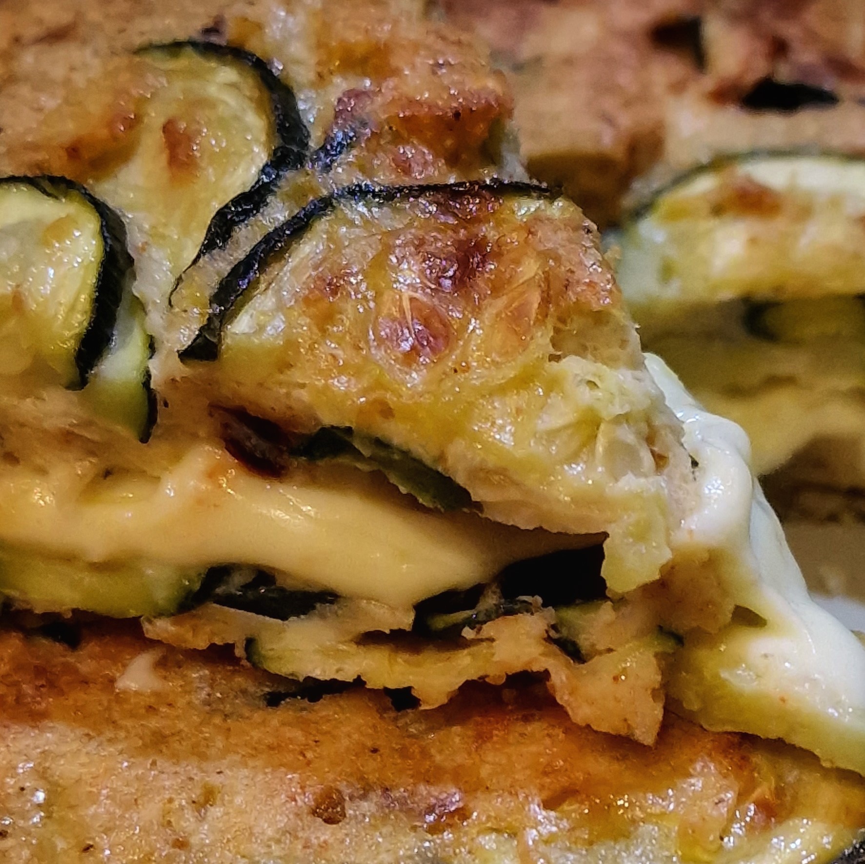 Tortilla de zucchini rellena