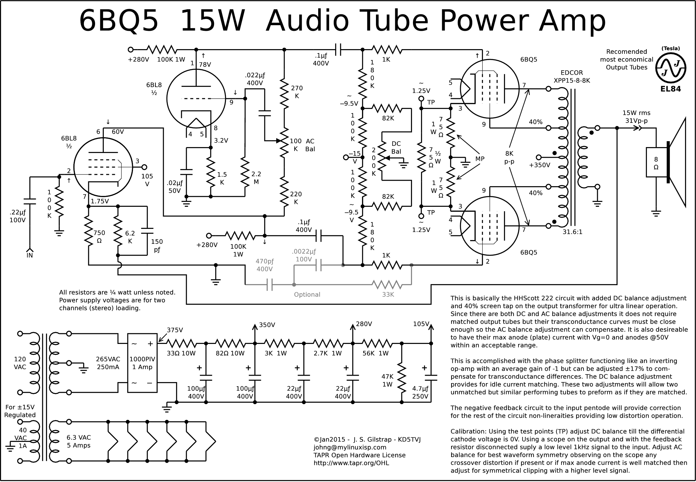 12AX7 Pinout Diagram