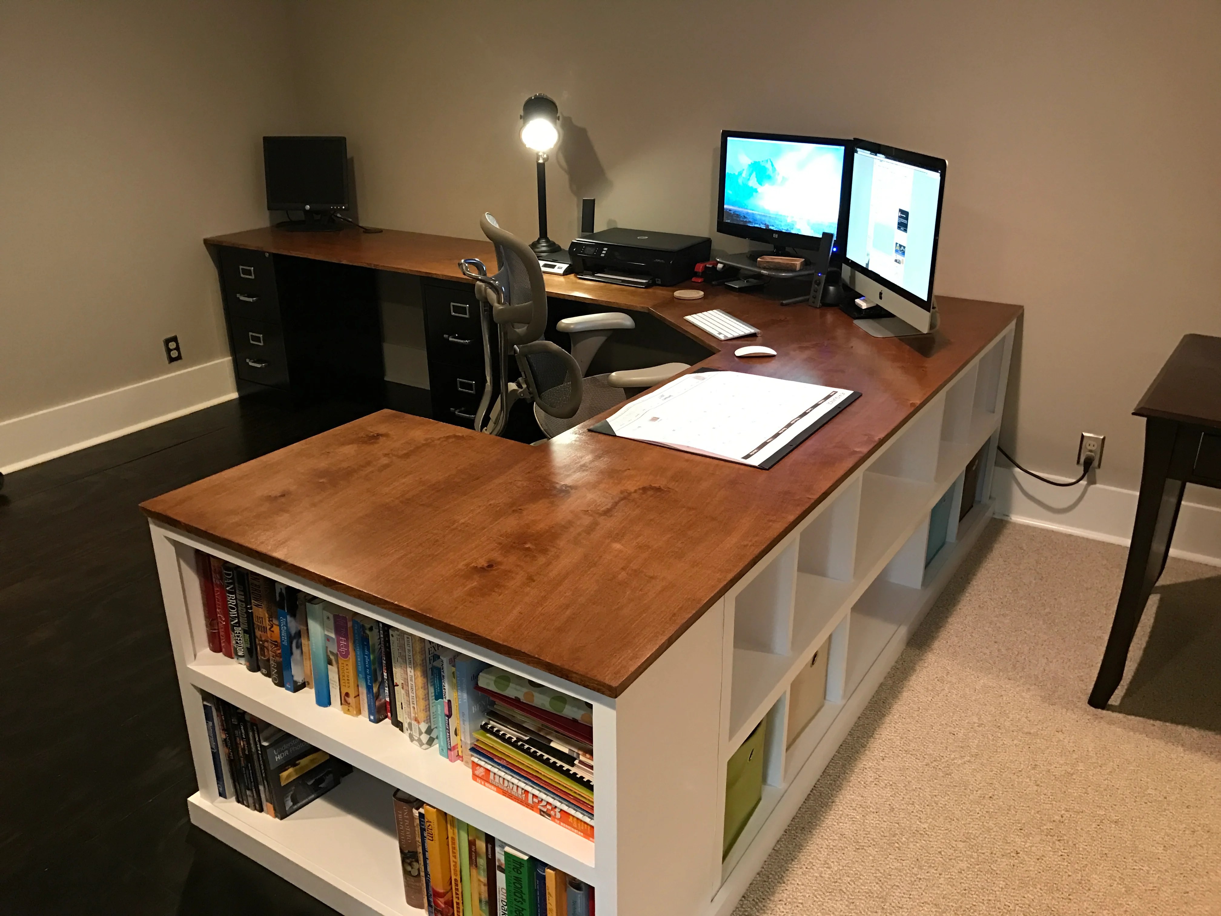 Diy bookshelf and desk at sherri pineiro blog