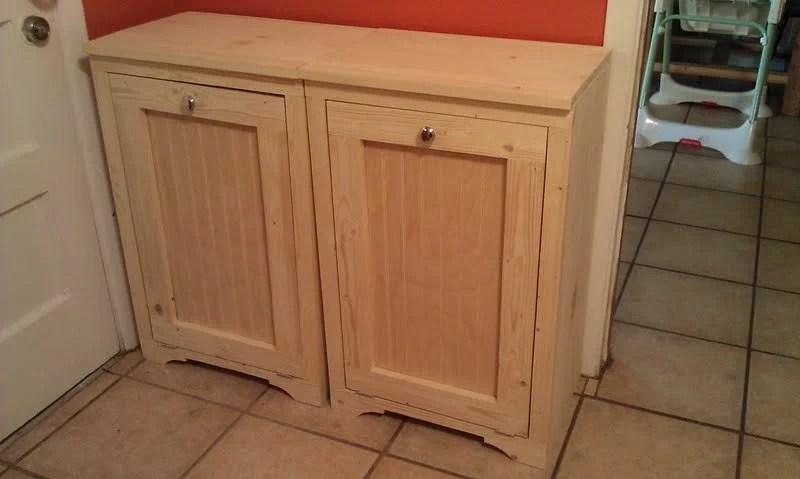 Wood Tilt Out Trash Bins Ana White