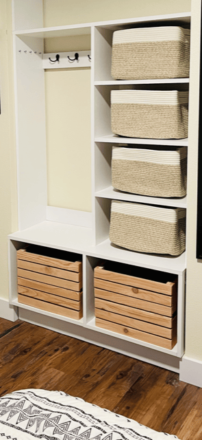 wood crate for shoes