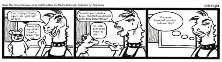 Issac the Cross-Crossdressing Llama - Comic Strip