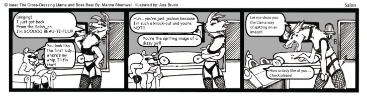 Issac the Cross-Crossdressing Llama - Comic Strip