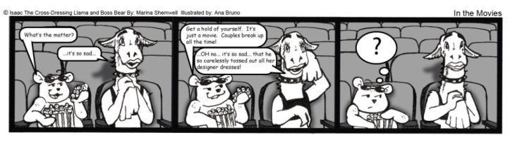 Issac the Cross-Crossdressing Llama - Comic Strip