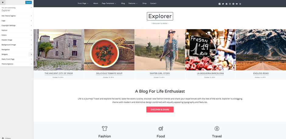 This is an example page. Explorer - Premium WordPress Theme