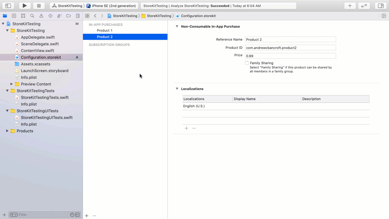 Hockenson is well covered the entire way in the above gif—as is often the case. StoreKit Testing Swift Start