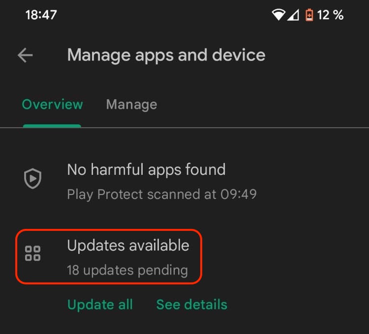 chrome android updates pending chrome android updates pending