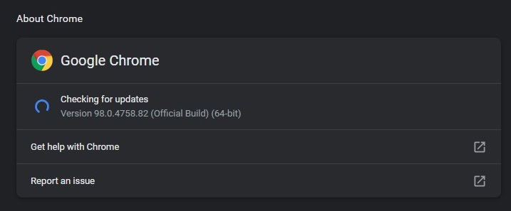 chrome windows checking update chrome windows checking update