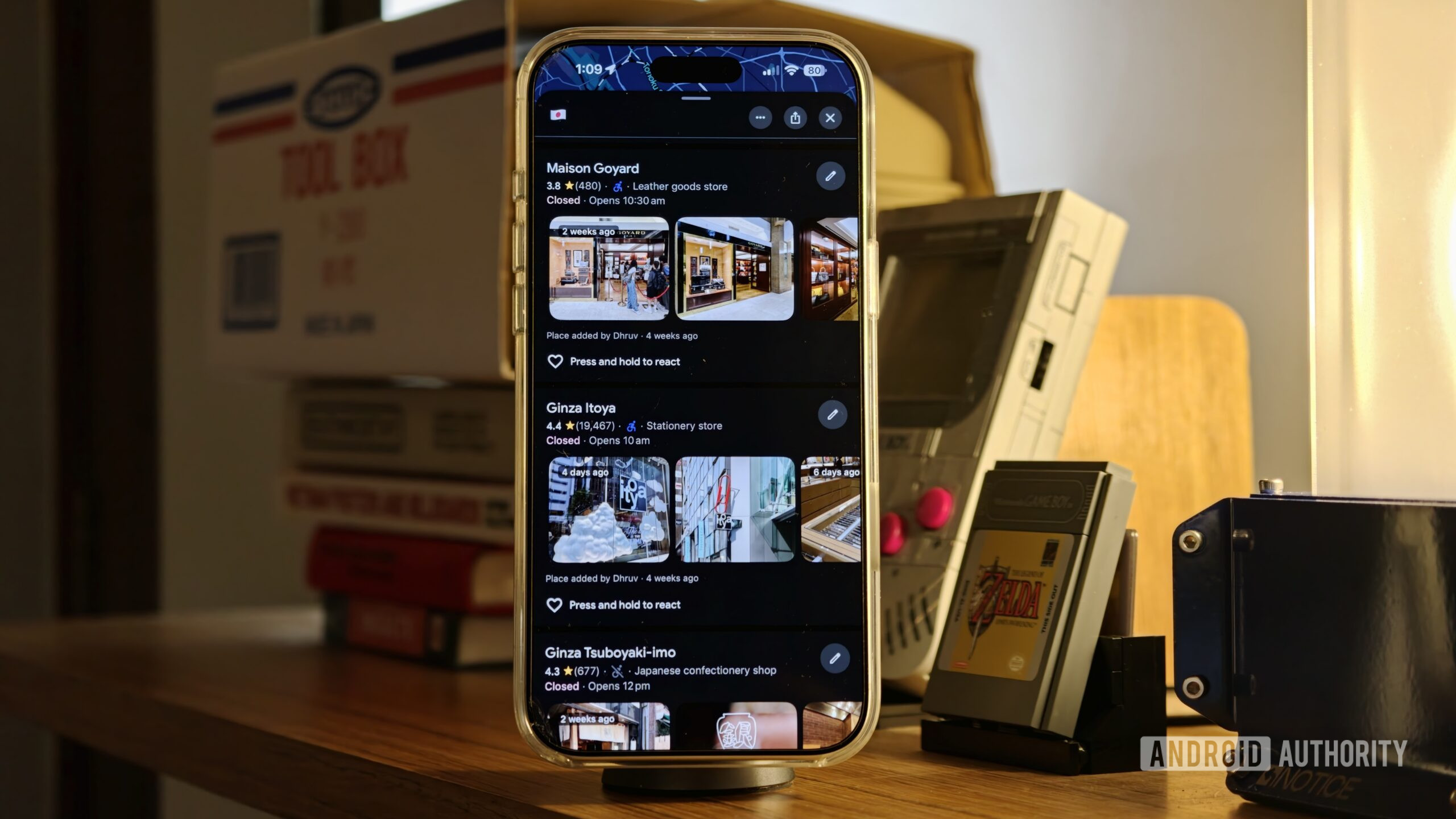 Google Maps saved collections list Google Maps saved collections list