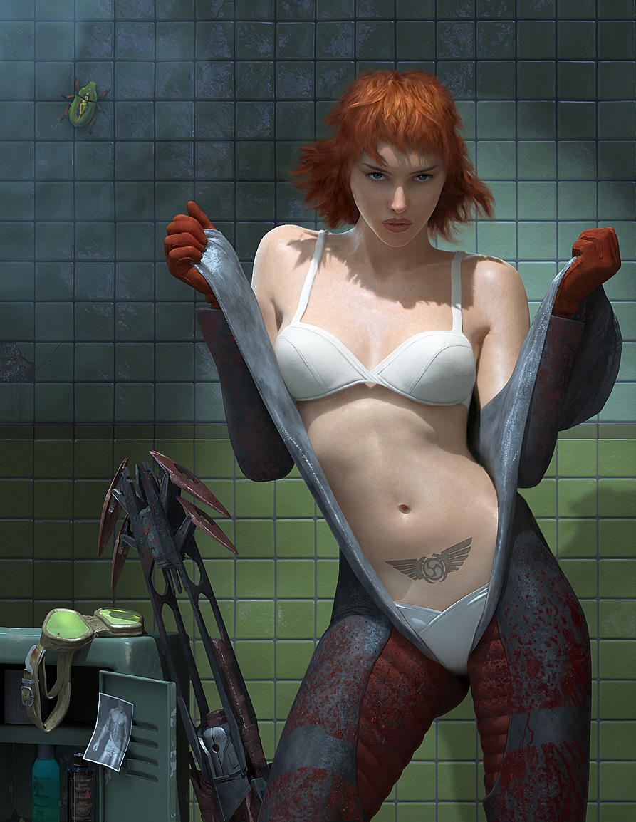 CGTalk | Female game character (nudity), Steven Stahlberg (3D)