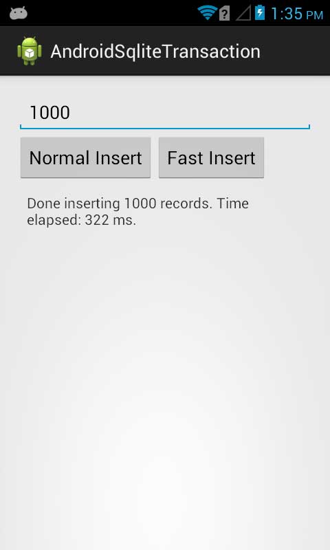 the fast insert way - sqlite prepared statement