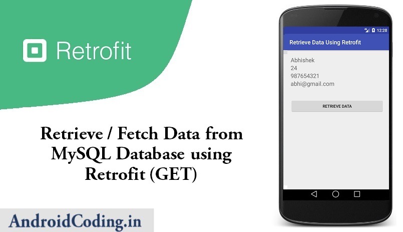 Android Fetch Data Using Retrofit Library || GET || Retrofit Library
