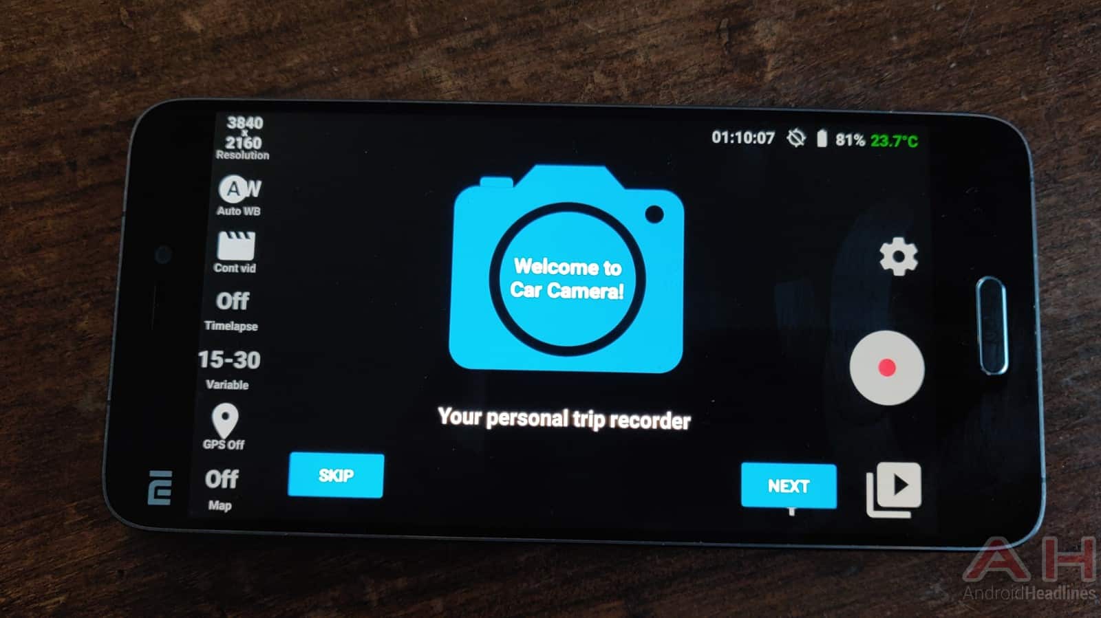 Car camera app turns your smartphone into a dashboard camera