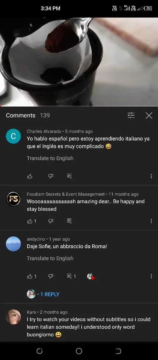 YouTube translate comments 2