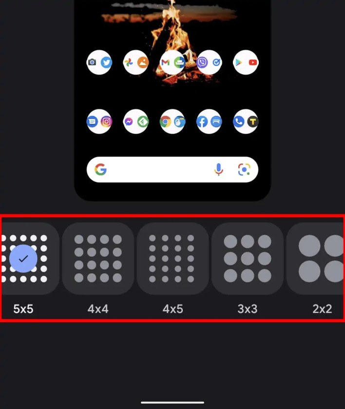 How to change app grid Android 12 image 4