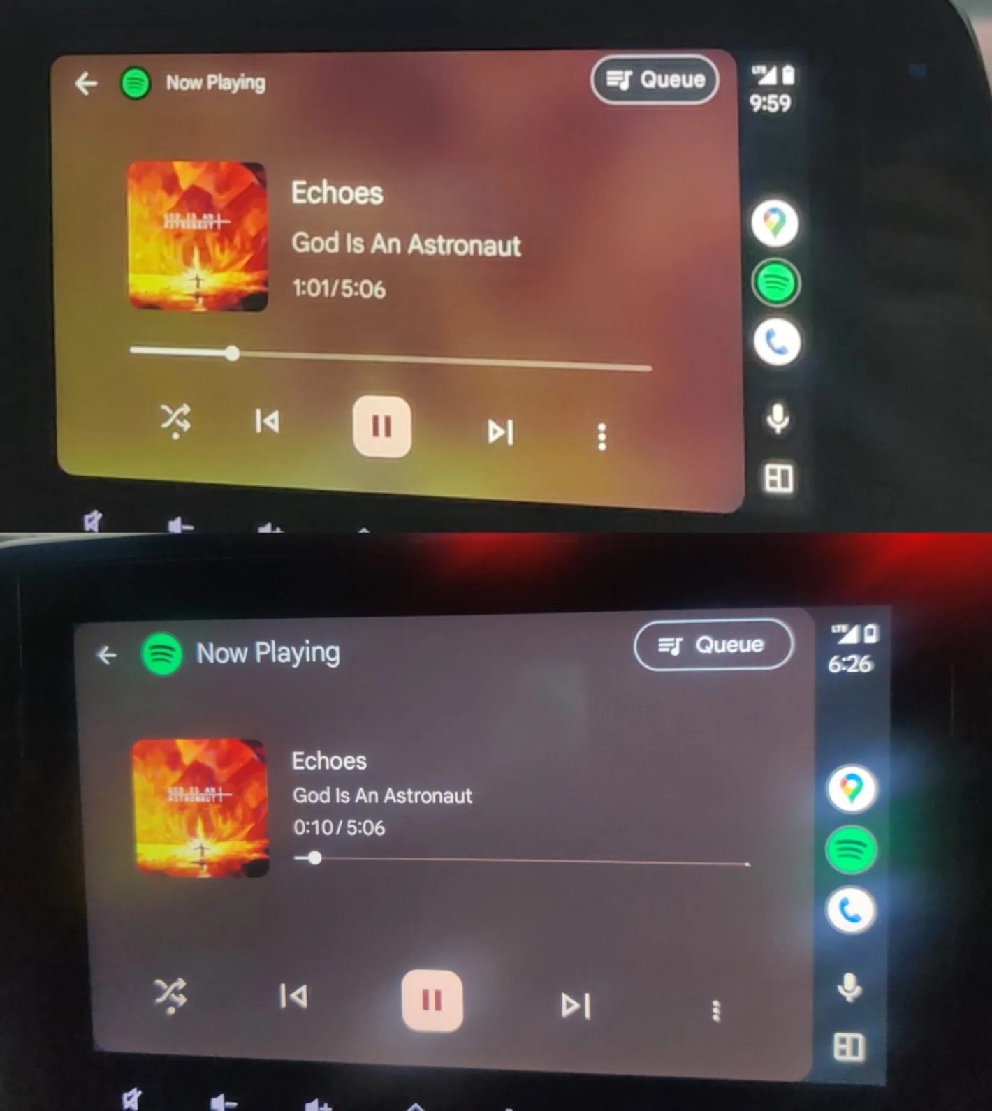 Google S Android Auto Music Player Just Got A Makeover And Nobody Android Auto Refresh Music 1420x1591 
