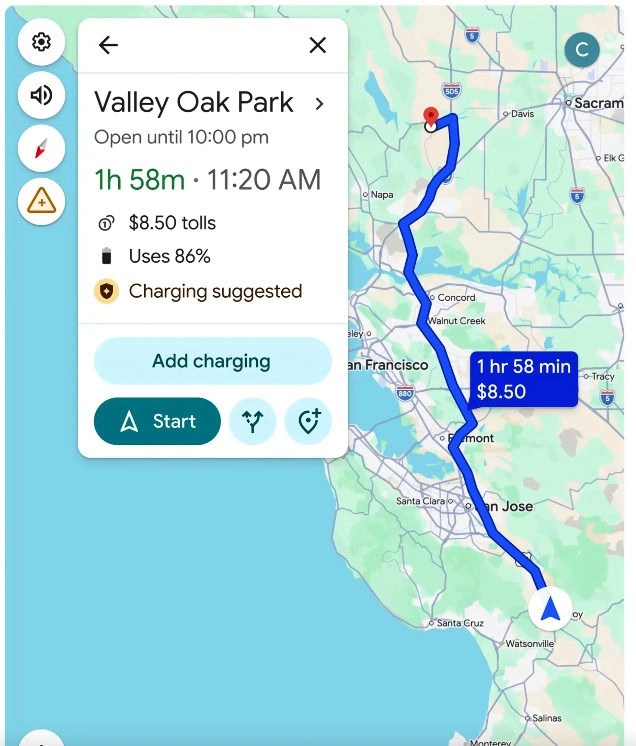 New Google Maps Features For 350 Android Auto EV Models Look To Ease Google Maps EV Smart Trip