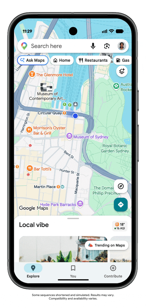Google Ask Maps Update Food Ordering Live Transit Ask Maps Google Real Time Transit Information 