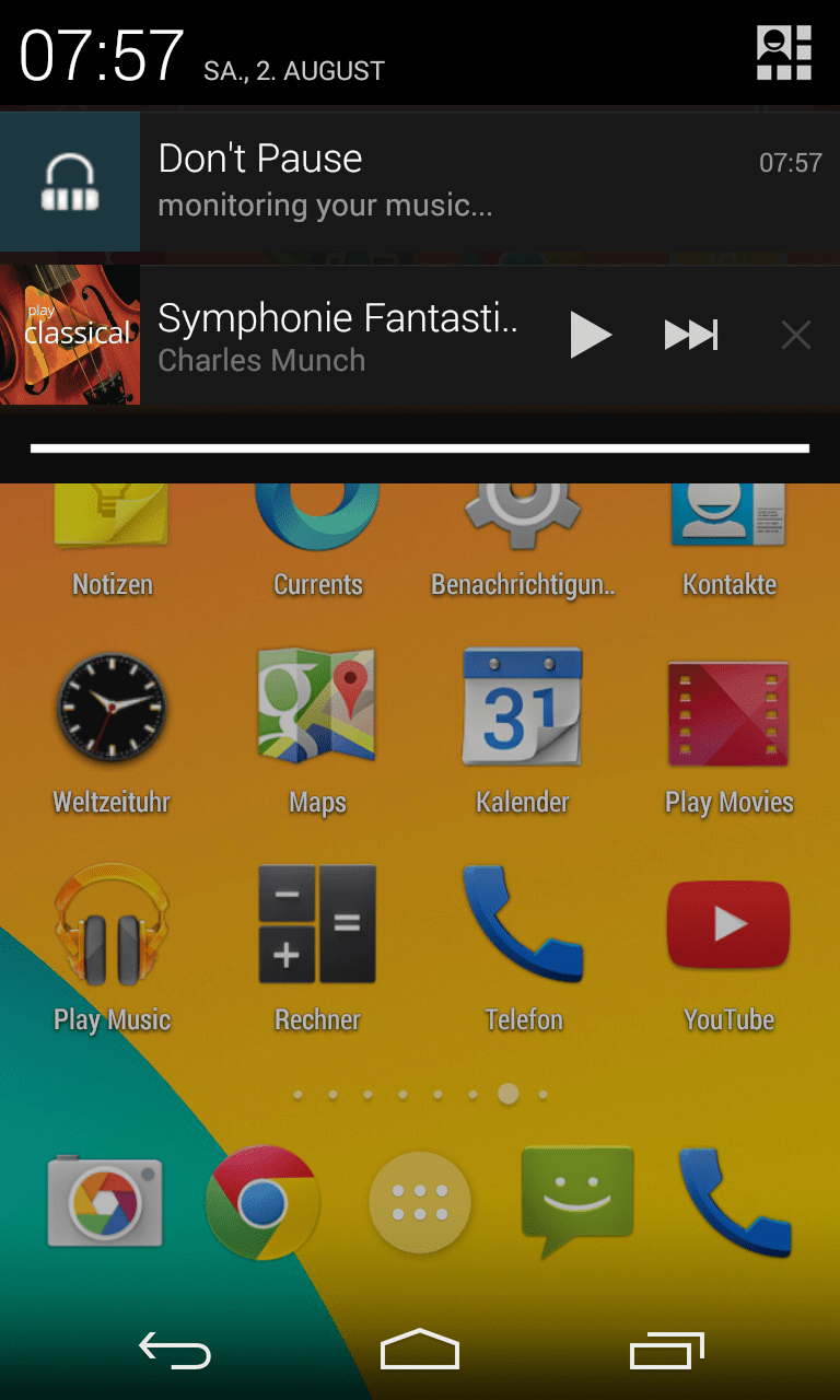 Benachrichtigungston bei Musikwiedergabe unterbinden Androidmag