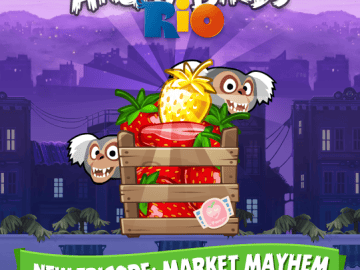 Angry birds Rio gets the Market Mayhem update, bringing new levels, powerups