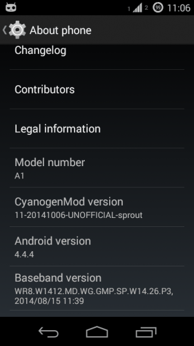 Android One Cyanogenmod