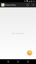 4Shared Note Android - Add Note