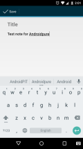 4Shared Note Android Test