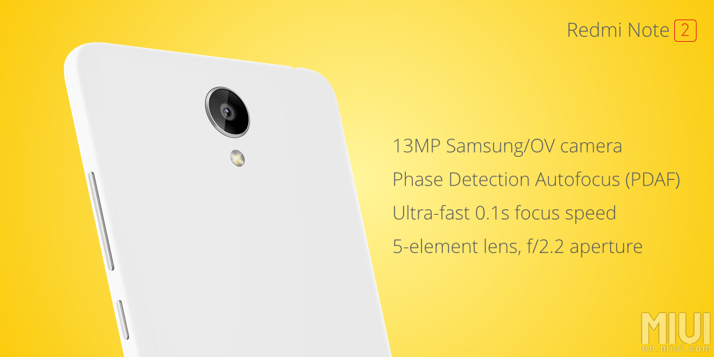 Redmi Note 2 camera
