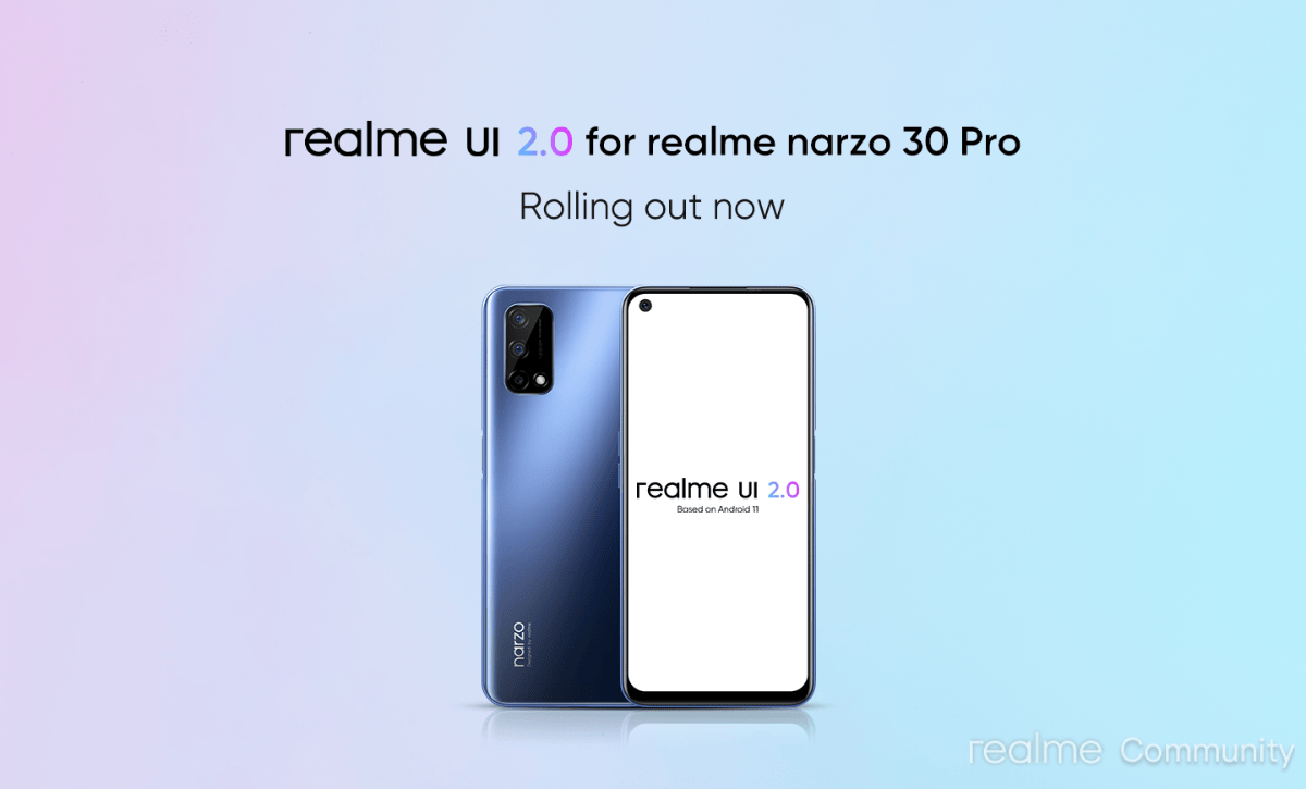 Android 11 Update for Realme Narzo 30 Pro 5G