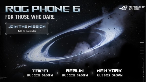 ASUS ROG Phone 6 launch date