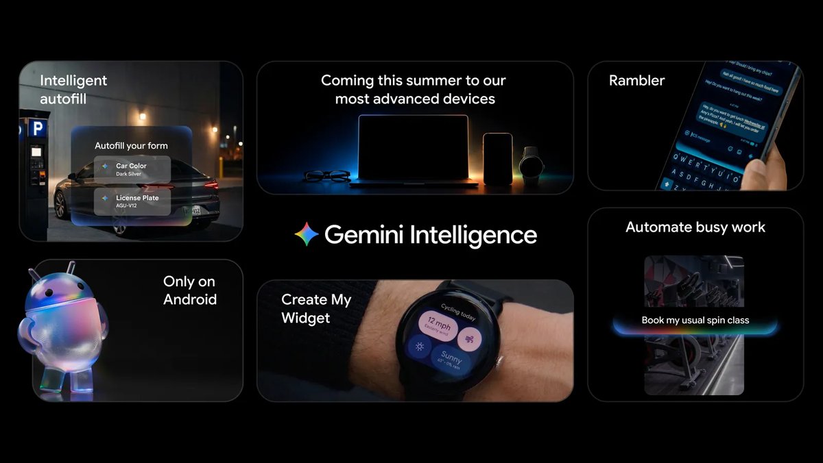Google Gemini AI assistant integrated across Android devices, illustrating the Gemini lock screen feature at the center of the SMS bypass bug