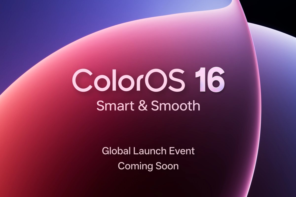 ColorOS 16 official banner from Oppo, the skin reportedly replacing OxygenOS and Realme UI