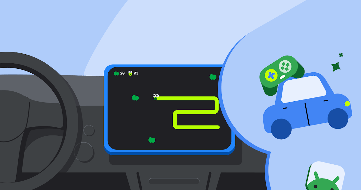 Android Auto games running on a car dashboard display