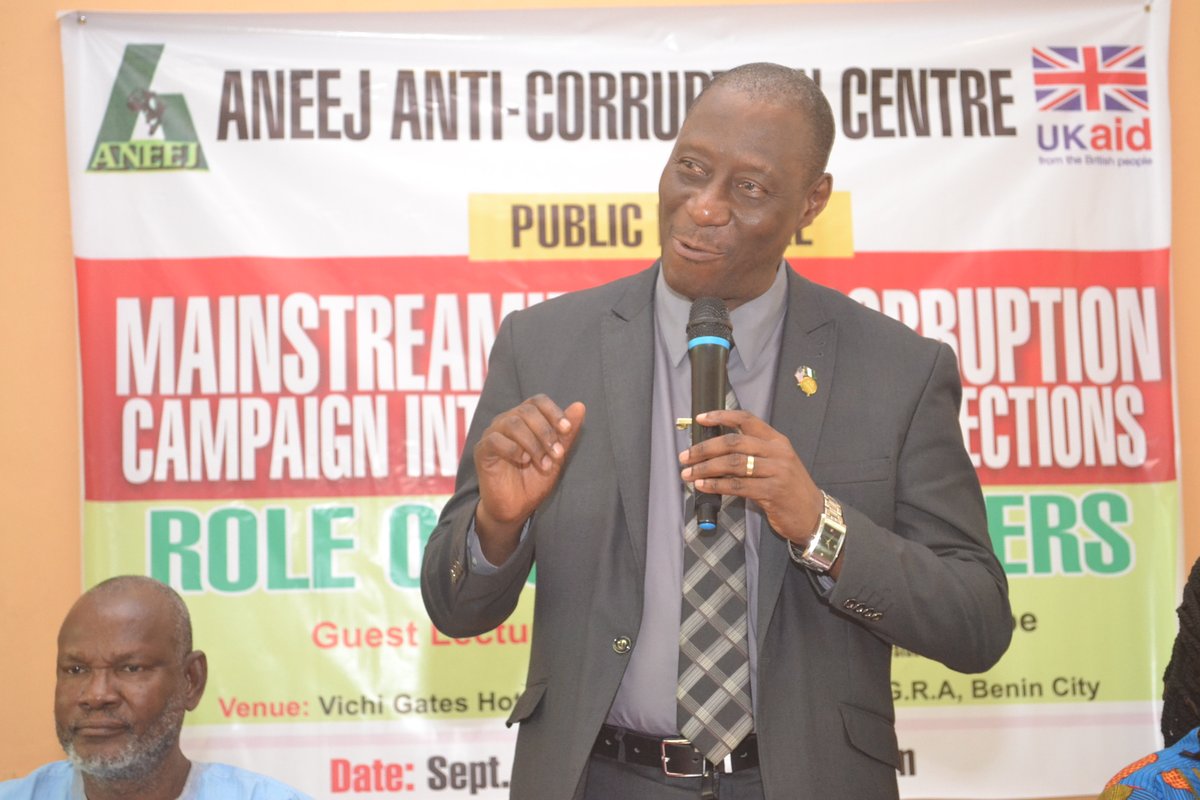 ANEEJ ANTI-CORRUPTION CENTRE DEBUTS WITH A CALL AGAINST VOTE BUYING