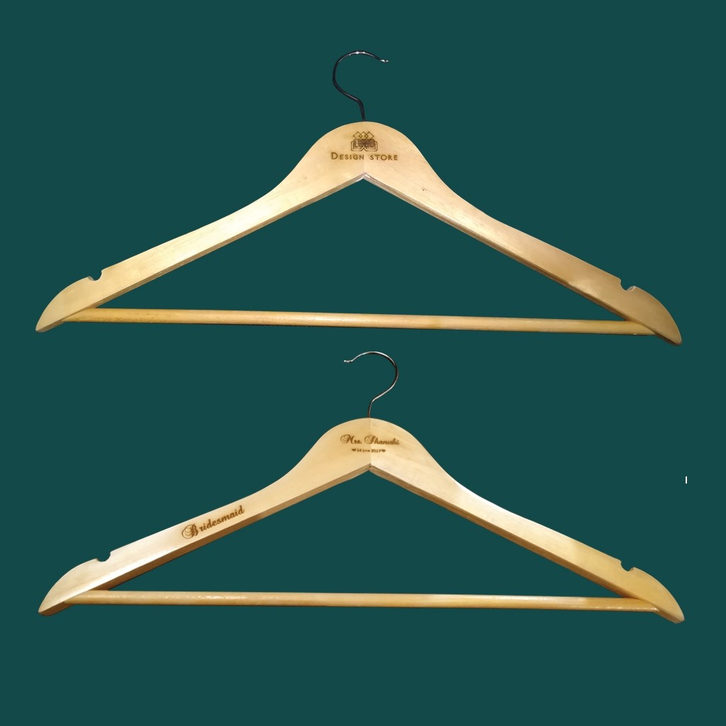 Custom wooden hangers