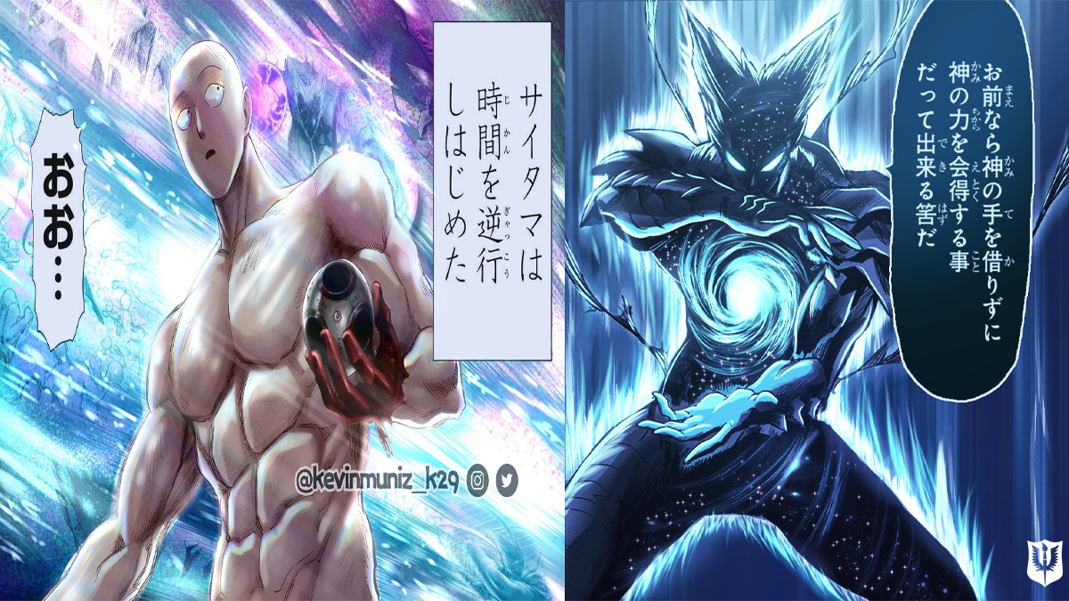 One Punch Man Capítulo 168 confirma que Genos está vivo, Saitama sério espirra Júpiter para longe no Top 5 Colored Fan Art - Animé K