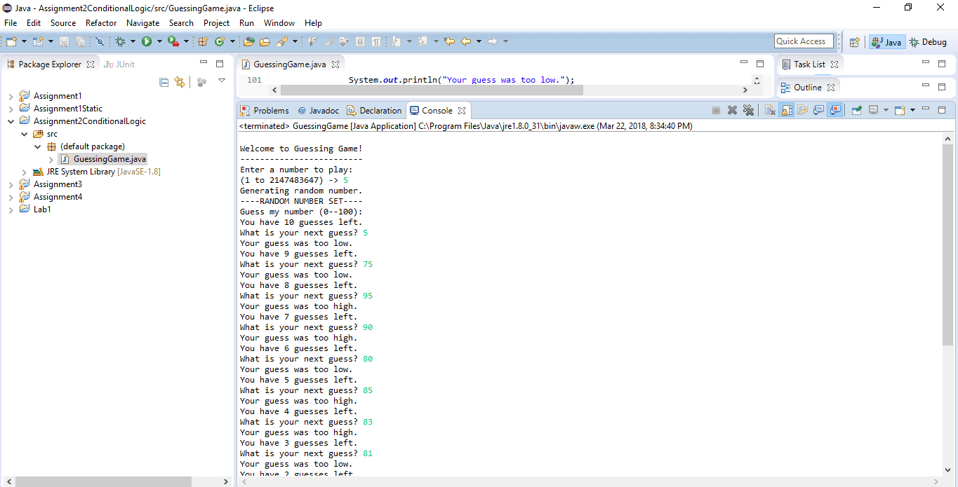 Assignment #2—number guessing game Solved - Ankitcodinghub