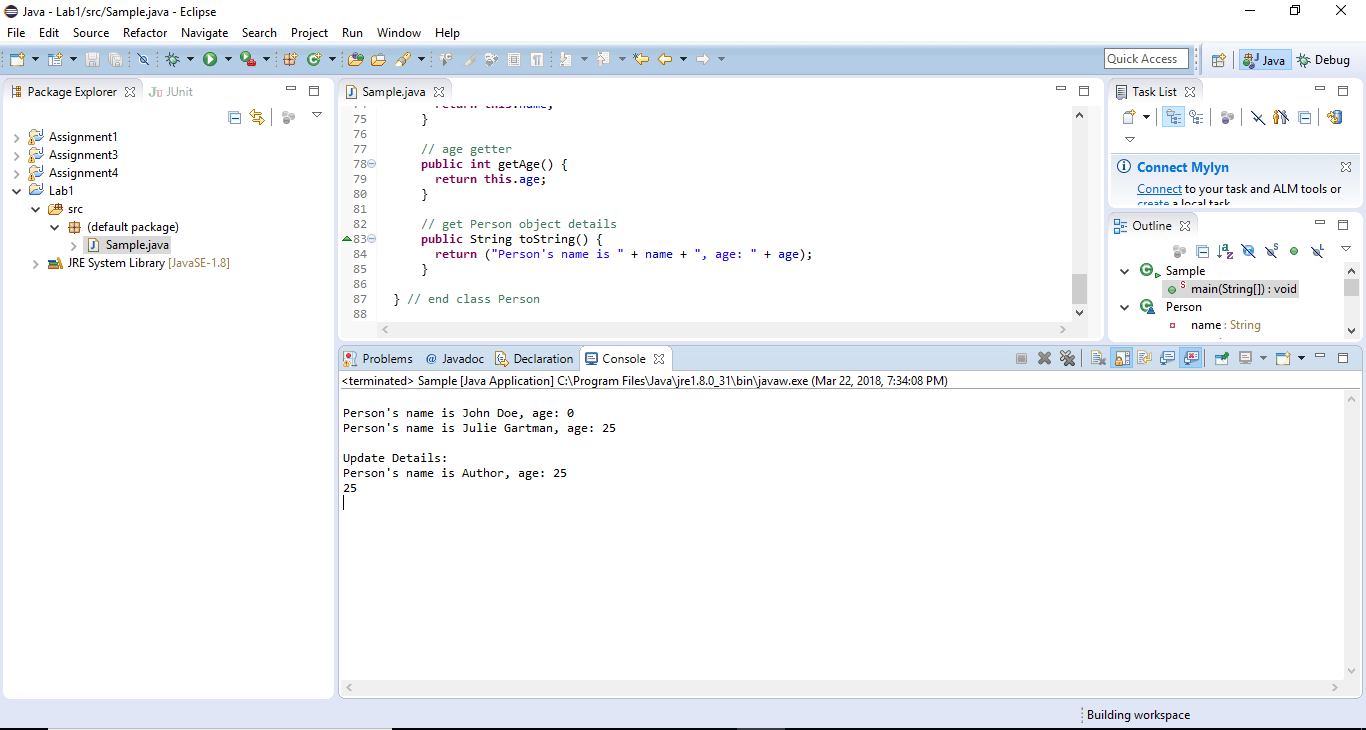 CSC 115 Lab#1 Exercise Solved - Ankitcodinghub