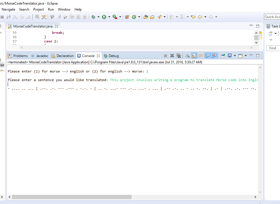 605.201 Introduction to Programming Using Java Assignment 5 Solved ...