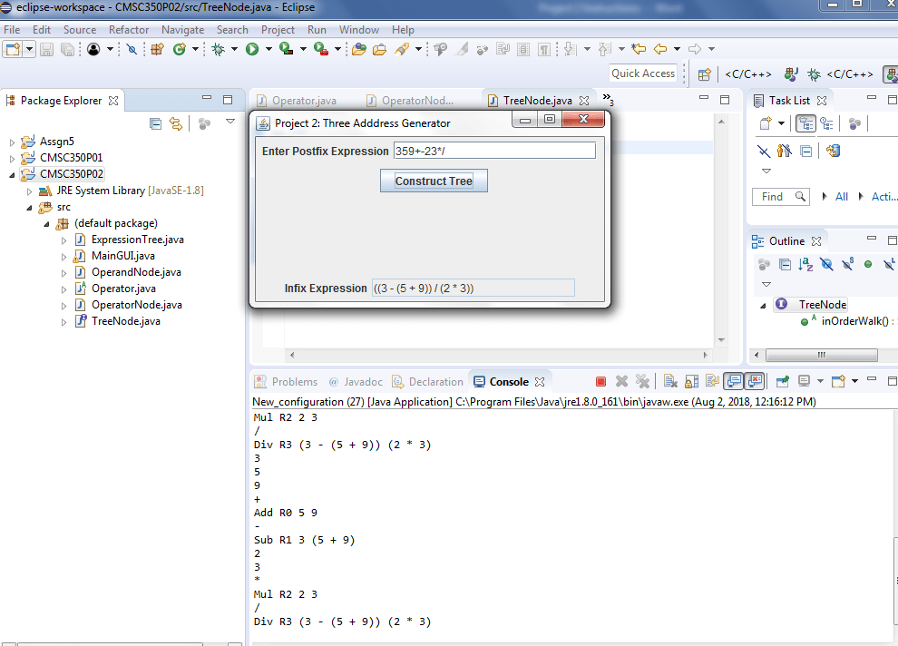 CMSC 350 Project 2 Solved - Ankitcodinghub