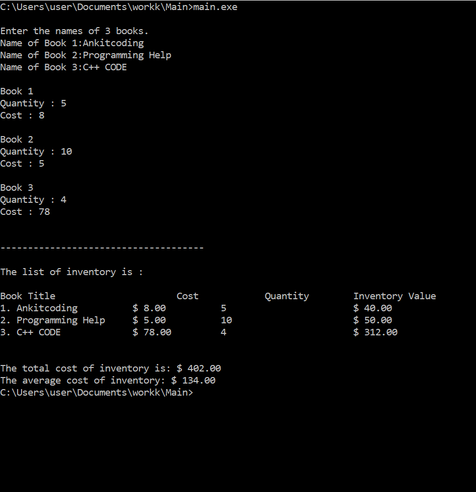 Small bookstore Inventory Solved ankitcodinghub